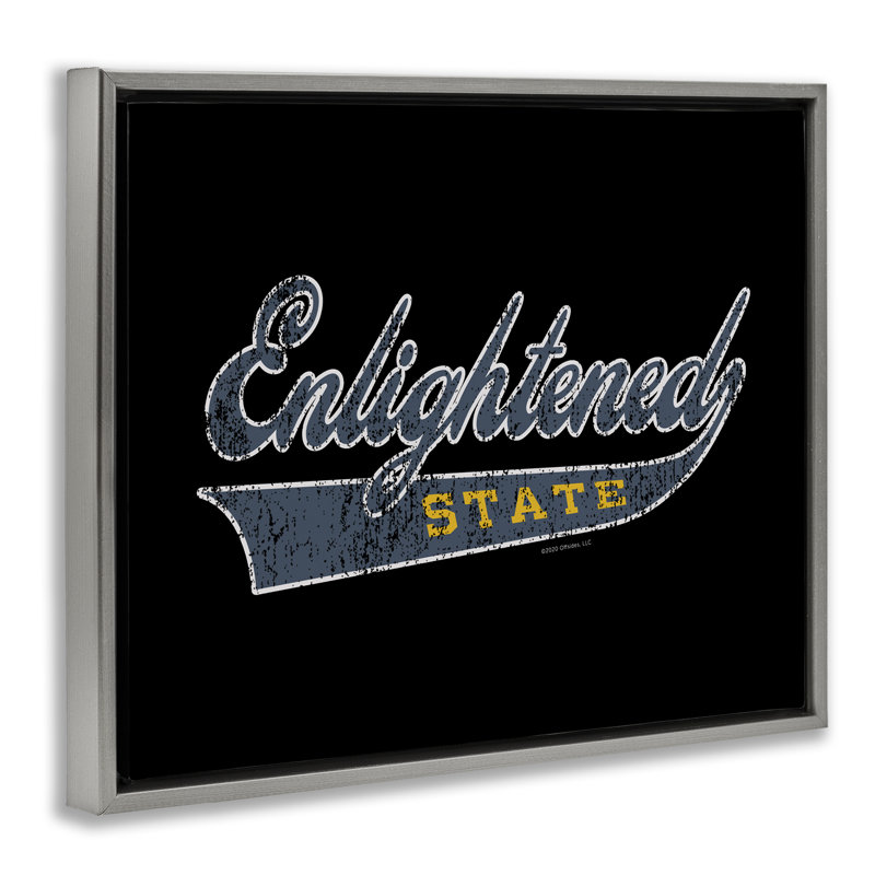 Art mural en toile par Enlightized State, H 25 po x l 31 po, Cadre flottant gris lustré