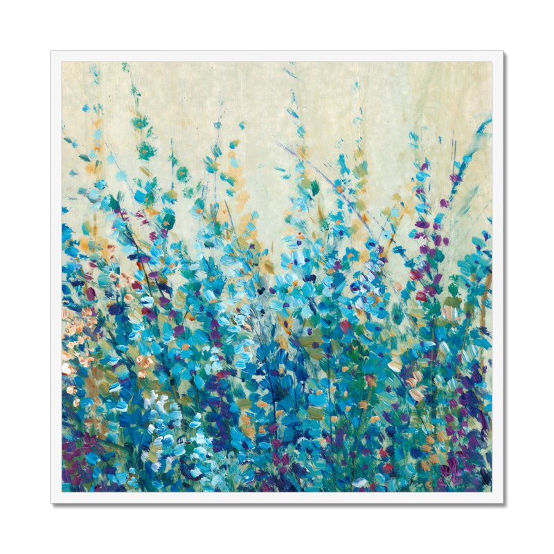 Shades of Blue I by Timothy O' Toole - 1 Piece Painting, 55cm H x 55cm W, White Framed Paper Print