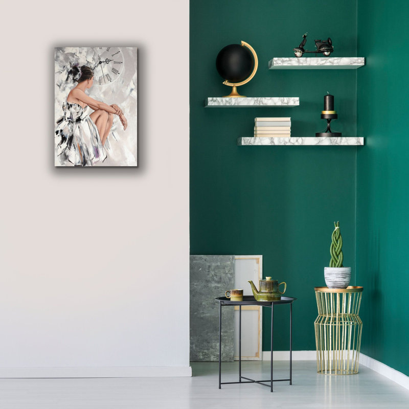 «Be derrière le miroir 1» par Alexander Gunin, art mural sur toile, H 26 po x l 18 po x P 1,25 po