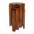 Middlewich 4 Piece Set 20"H Brown Mango Wood Tall Accent Tables and a Solid Frame for a Stylish Addition to Your Home