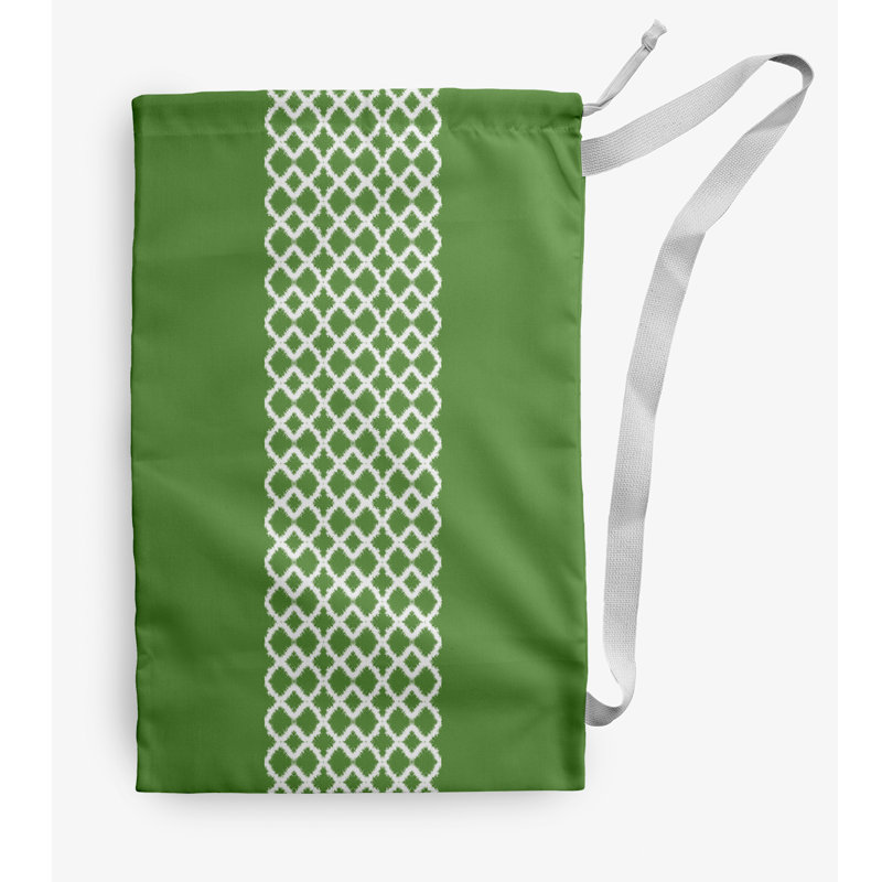 Fabric Laundry Bag with Handles, Medium (36" H x 28" W), Green