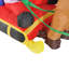 HOMCOM Inflatable Santa Claus with Sled and Reindeer Xmas Décor LED Lights