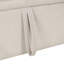 Beige Chenille With Square Arms Sofa