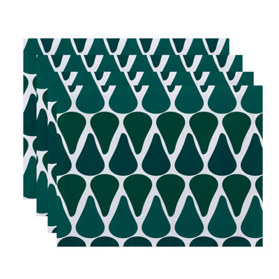 Synthia Polyester Geometric Rectangle Placemat