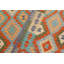 Tapis rouge / bleu en laine tissé à la main de style tribal / géométrique / sud-ouest de couleur cépage Cedor 5 pi x 6 pi 6 po