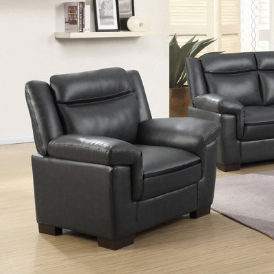 Fauteuil d'appoint rembourré rembourré Krista - gris