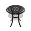 Ensemble de 3 meubles de patio en aluminium coulé avec cadre noir et coussins de siège rouges-2016121099