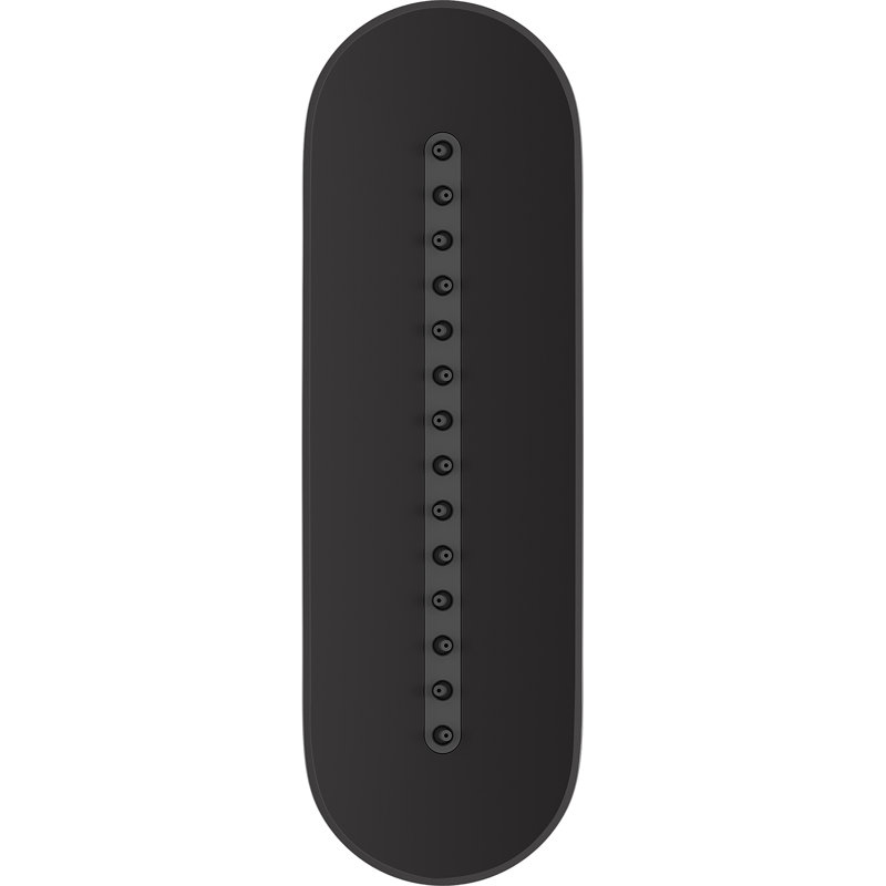 Statement Oblong Vichy 1.75 Gpm Body Spray, Matte Black