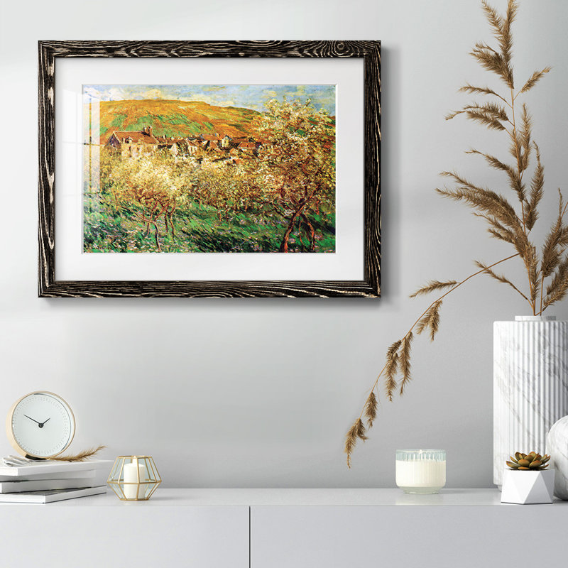 Arbre à fleurs en fleurs - impression d'un seul cadre photo, Cadre noir, H 18 po x l 26 po x P 1,5 po