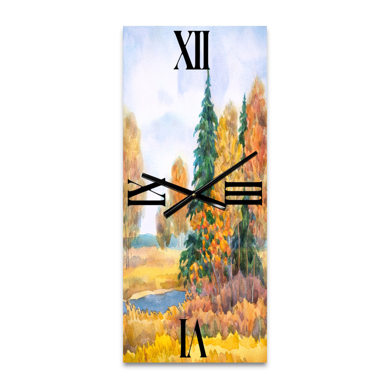 Horloge murale Autumnal Forest, Grand