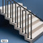 Ensemble de 6 rampes d'escalier en U 36 po-116242521
