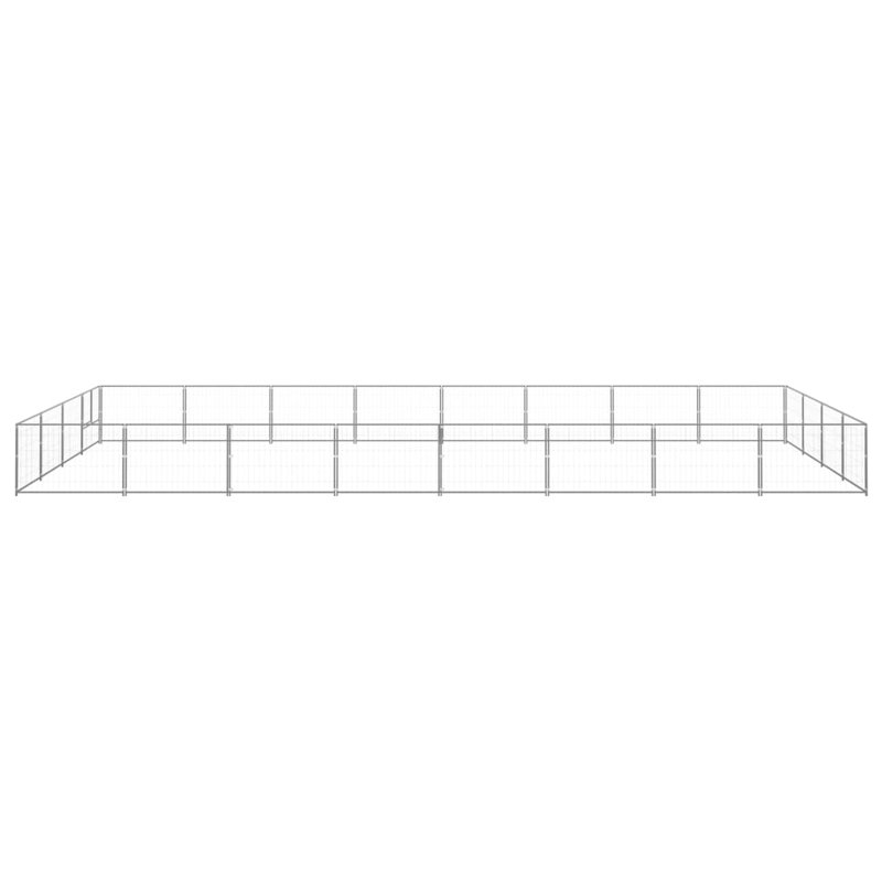 Michigan 70cm H Steel Exercise Pen With Door, Silver