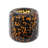 Brown and Amber Glass Vase with Cheetah Motif