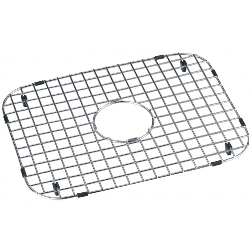 Rectangular Silver Stainless Steel Sink Bottom Grid