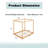 Wood Frame Canopy Platform Bed With Support Legs-1357473431-1357473426