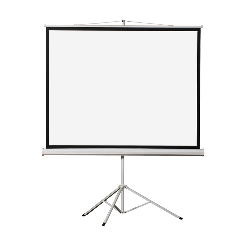 Écran de projecteur blanc à trépied portable, Diagonale de 119 po (84 po x 84 po)