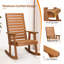 Chaise berçante en bois de sapin-911955617