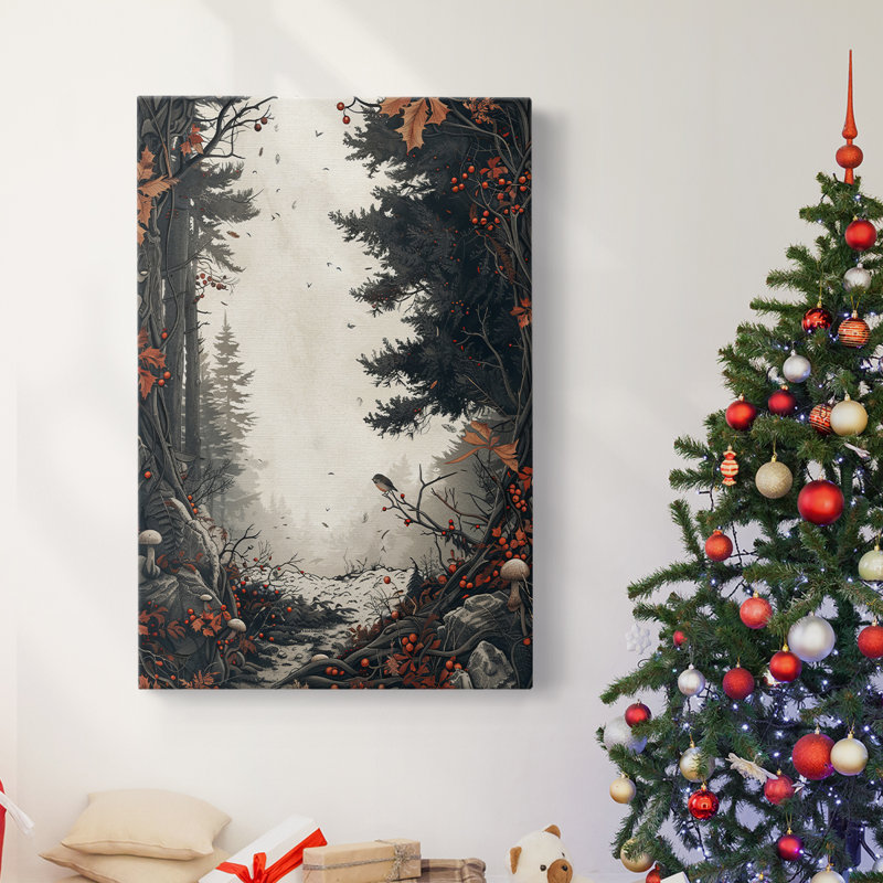 Art des Fêtes de Noël - Toile tendue avec châssis DCXVII, H 12 po x l 8 po