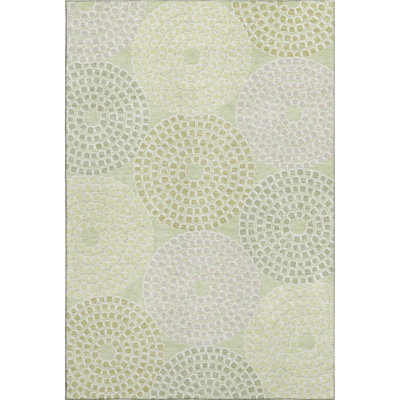 Premium Machine Washable Prisco Mint Rug
