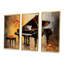 Floral, orange Grand Piano Serenade - Piano, art mural-1416132432-1416132433