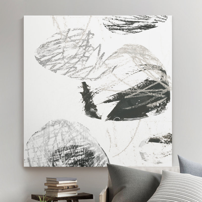« scribblee pierres i »-reproduction d’art sur toile, H 32 po x l 32 po x P 1 po, Toile tendue