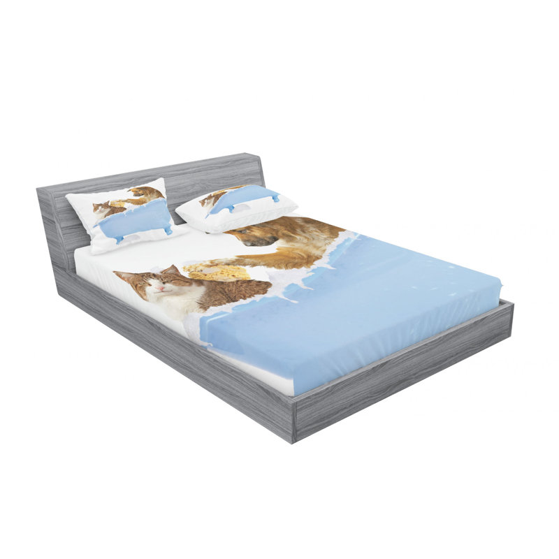 Microfiber Sheet Set, Full Sheet Set with Fitted Sheet