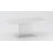Benae Contemporary Pop-Up-Extendable White Glass Dining Table