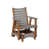 Light Grey Top/Antique Mahogany Base