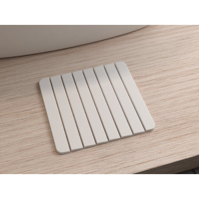 Tapis de bain Diatomite Stone, terre à diatomées à séchage rapide - blanc naturel, petit