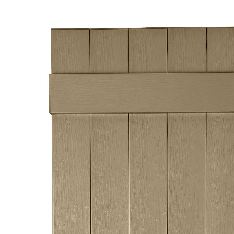 Persiennes personnalisées à 5 planches fermées, 74", Argile à poterie