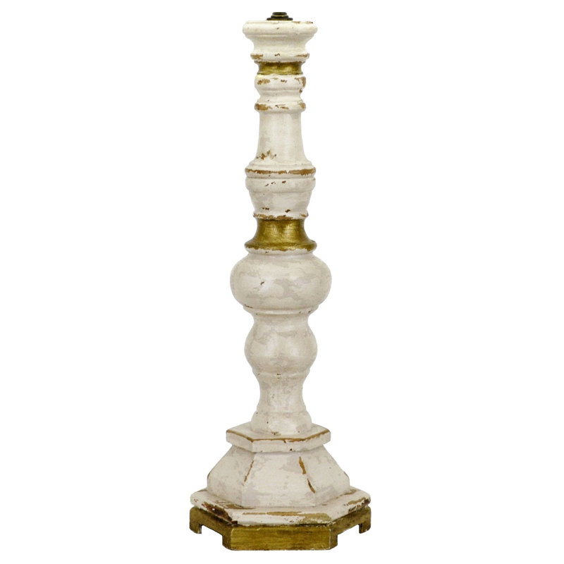 Anderson Table Lamp, Gray/Gold/Off White/Natural Wood
