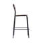 Tabouret de bar commercial en bois massif avec structure et finition antique-11006721