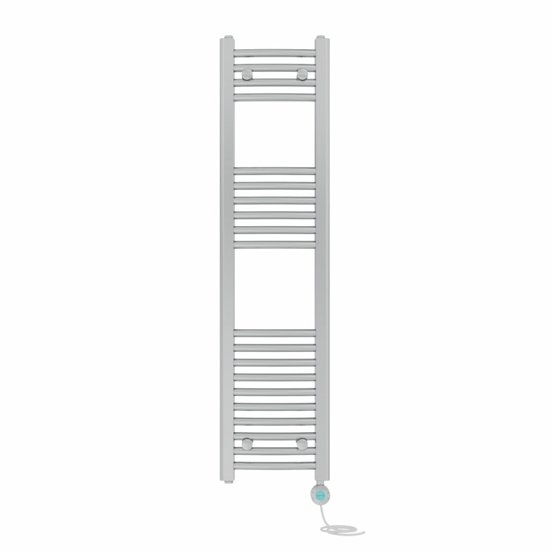 Curved Towel Rail Heated Towel Rails, 120cm H x 30cm W x 3.4cm D, Chrome
