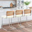 Tabouret de bar et de comptoir en velours Georgios-1325310128-1317367745
