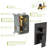 Shower System With Tub Spout & 59" Hose - Waterfall Ss 16" Rainfall Handheld Included Bronze-121077041