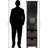 Foster Black Finish 3-Pc Storage Cabinet with 2-Corn Husk Baskets, 70.74'' H X 17.89'' W X 12.71'' D