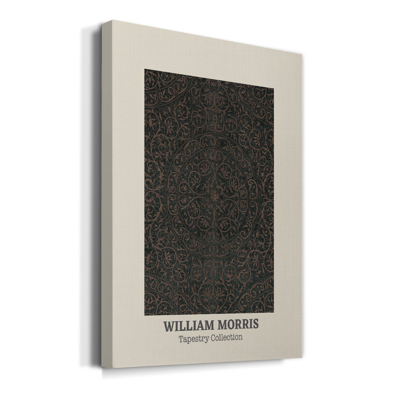 Toile tendue avec galerie William Morris, H 36 po x l 24 po