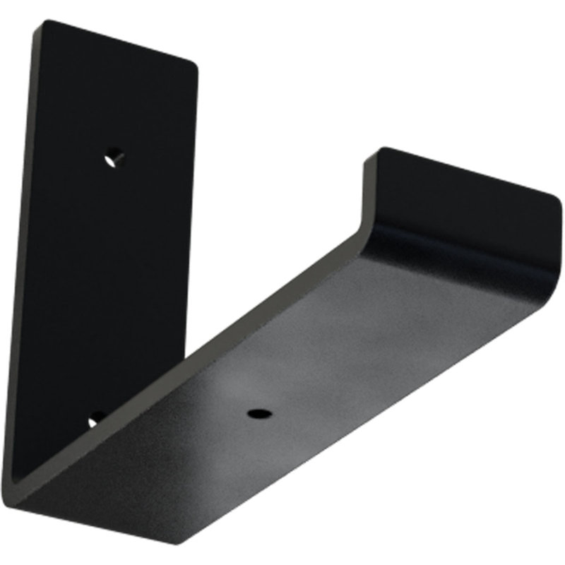 Powder Coated Black Steel Hanging Shelf Bracket 2" x 8" x 6"