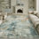 Asher Modern Abstract Machine Washable Area Rug with Non-Slip Backing