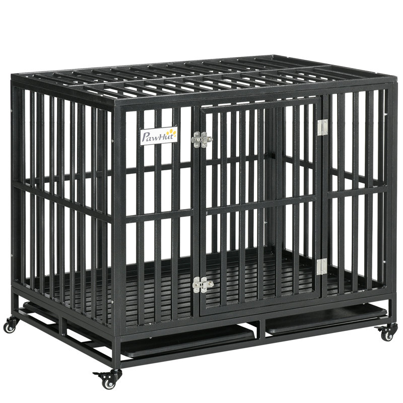 Parc pour chien avec cage verrouillable Pawhut