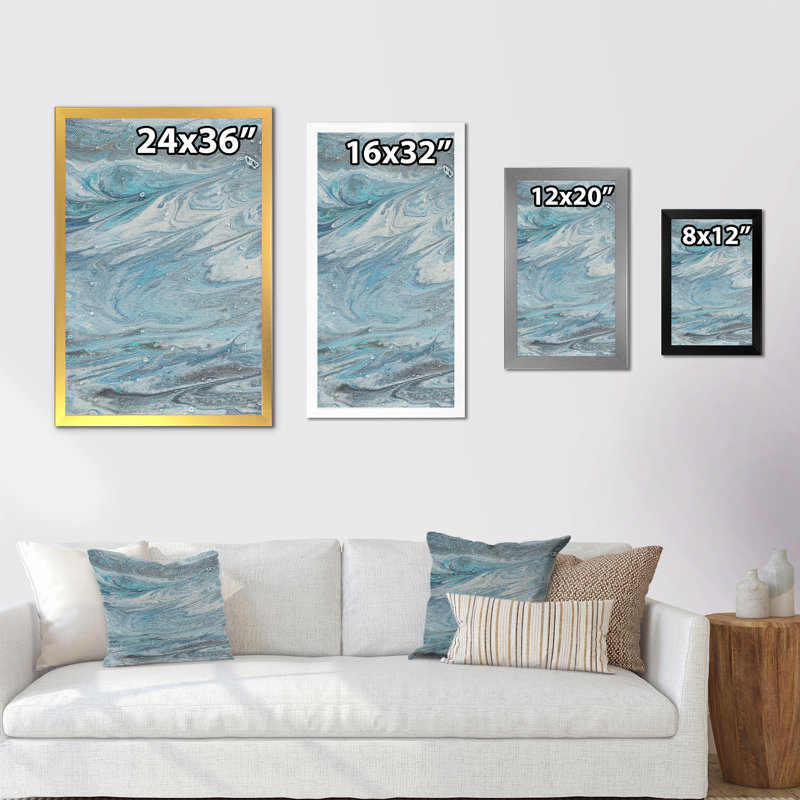 Gris gris et noir - œuvre d'art moderne et contemporaine sur toile, H 20 po x l 12 po x P 1 po, Cadre noir