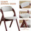 Chaise rembourrée empilable rembourrée et rembourrée-106112529