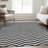 Premium Machine Washable Prisco Black Rug-1751617218
