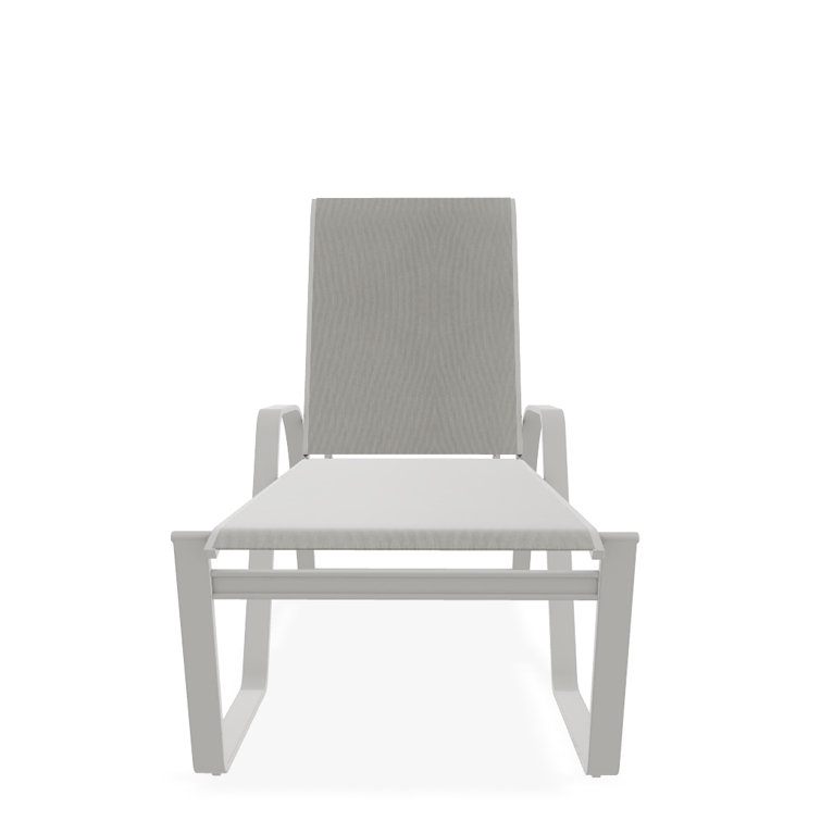 Holna Outdoor Rust-Resistant Metal Chaise Lounge