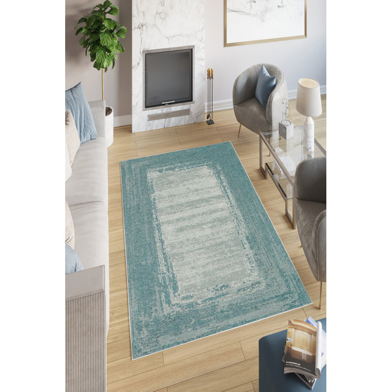 Eco-Friendly Area Rug, 100% Polyester, 31.5 x 47.2 inches | 650 g/m², 0.16 in Pile Height | Antibacterial, Non-Slip PVC Dot Underside | Machine Washable, Perfect for Living Room & Bedroom Decor