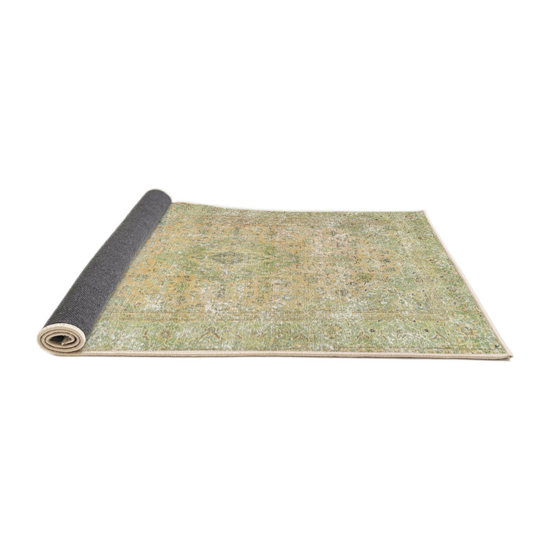 Vert oriental/brun Tapis décoratif ARRIS, Rond 6 pi