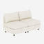 Causeuse, canapé-lit de style Mid-Century moderne avec rangement pour petits espaces, salon, chambre à coucher