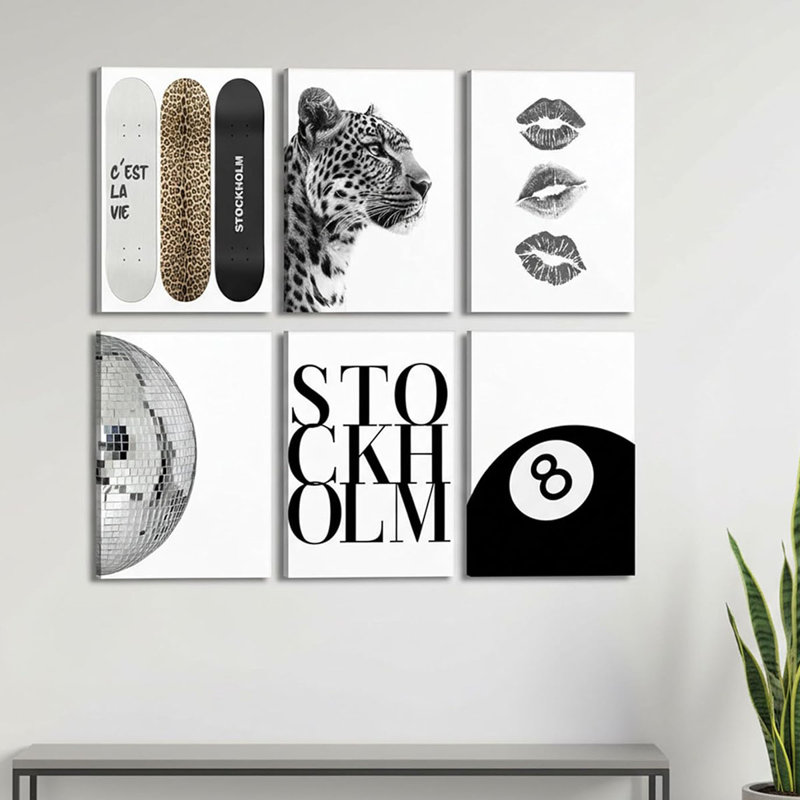 6 Piece Wrapped Canvas Print
