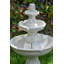 Fontaine de jardin à trois niveaux en fausse pierre