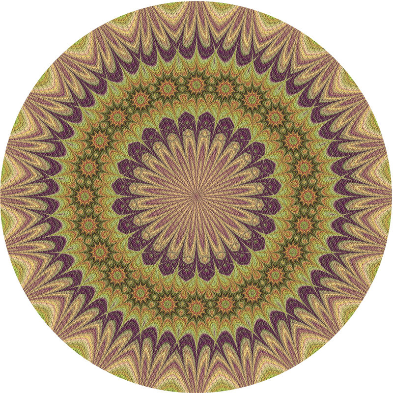 Ombre Indoor Rug, Round 8'